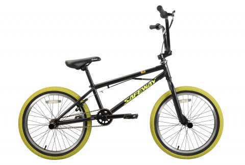 SAFEWAY BMX 20 Чёрный/Жёлтый с пегами