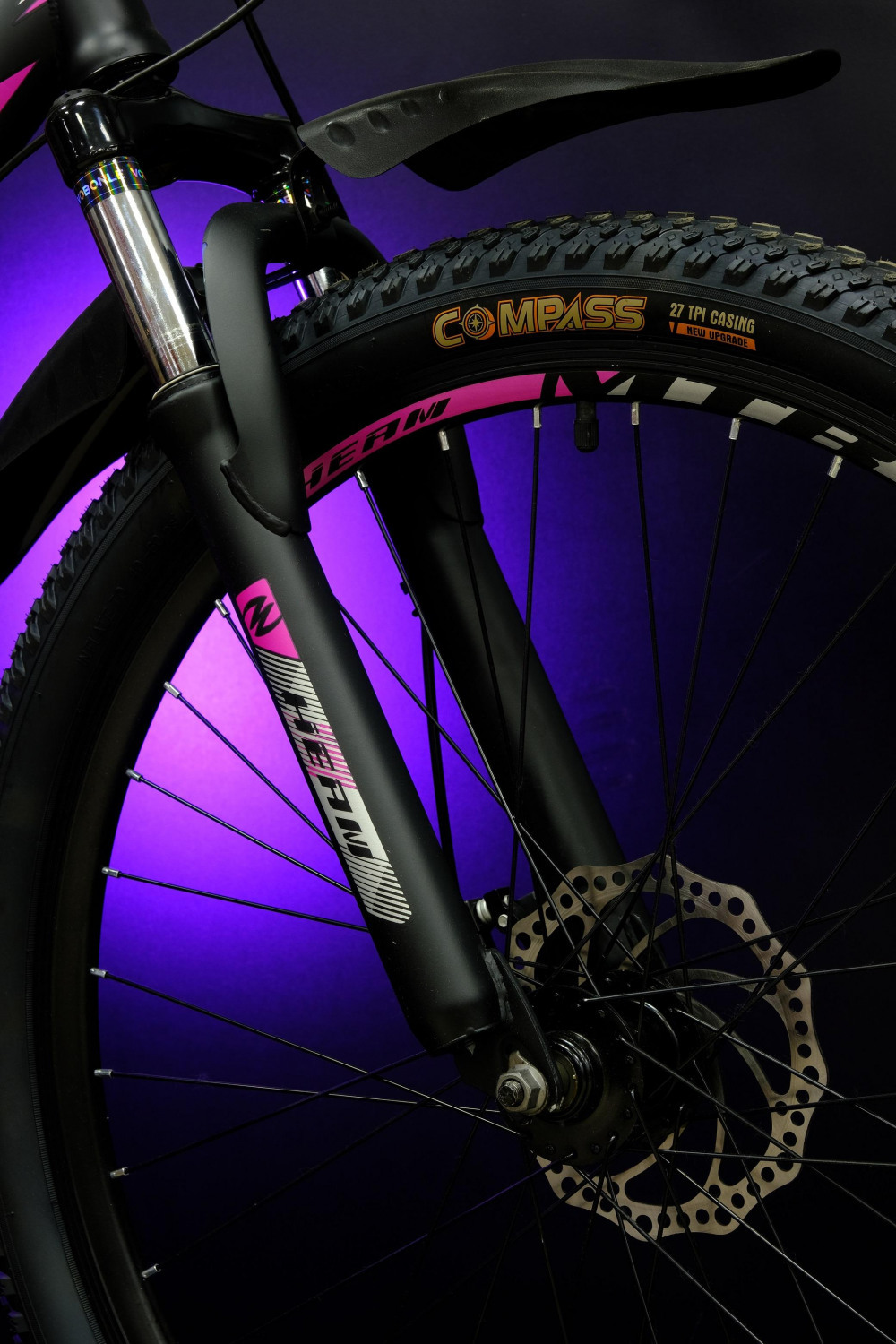 HEAM MATRIX 26 GIRL DISK Матовый Чёрный/Розовый рама 17 (на рост 155-173)