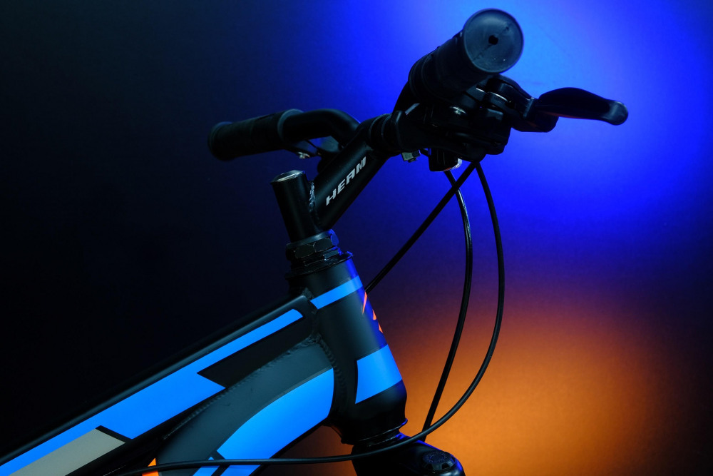 Heam First 247 Матовый Чёрный/Оранжевый/Синий