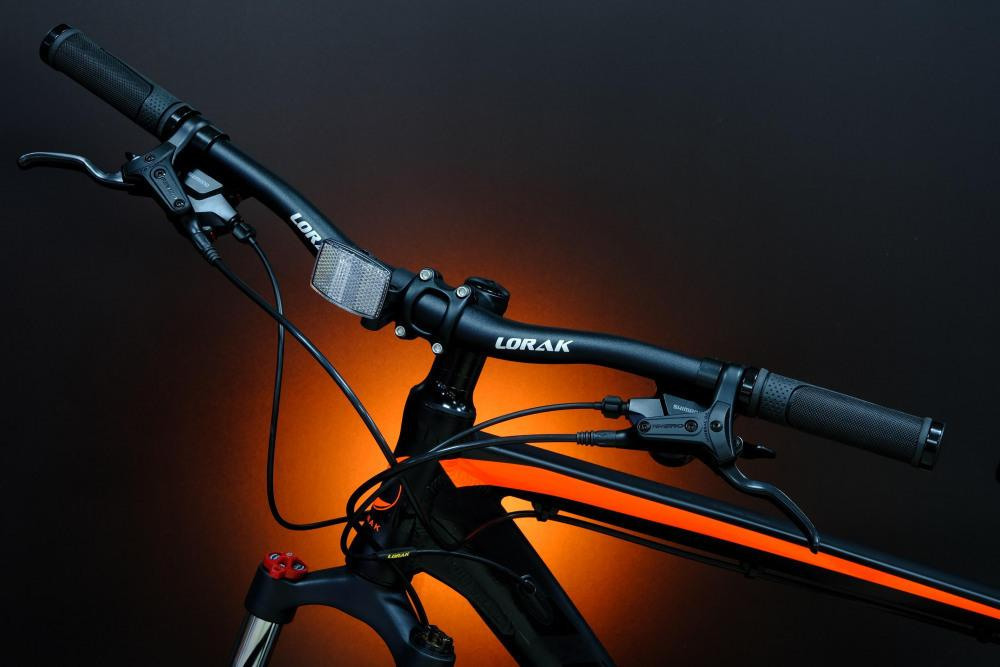 Lorak Sel 9150 Матовый Чёрный/Оранжевый 23р (на рост 189-205)