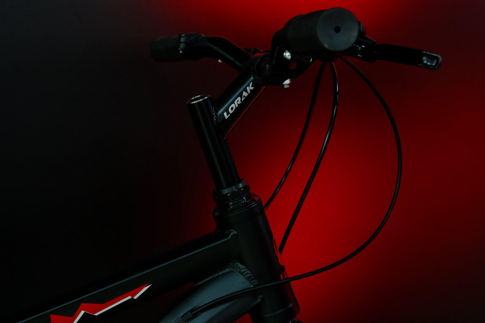 LORAK Fast 24 Матовый Чёрный/Красный